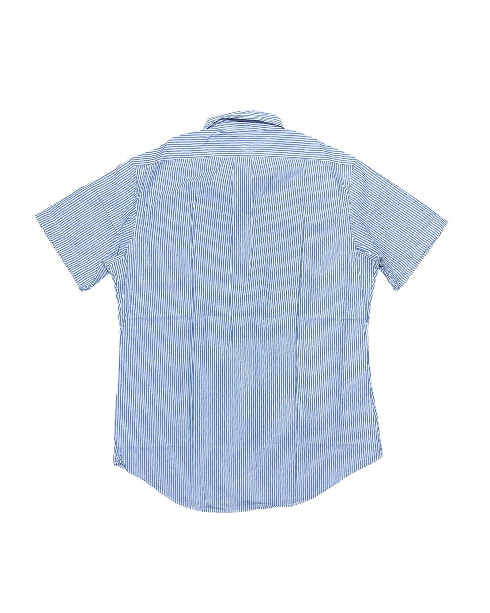 Ralph Lauren Blue & White Striped Button-Down Shirt | Medium | Chest 22”