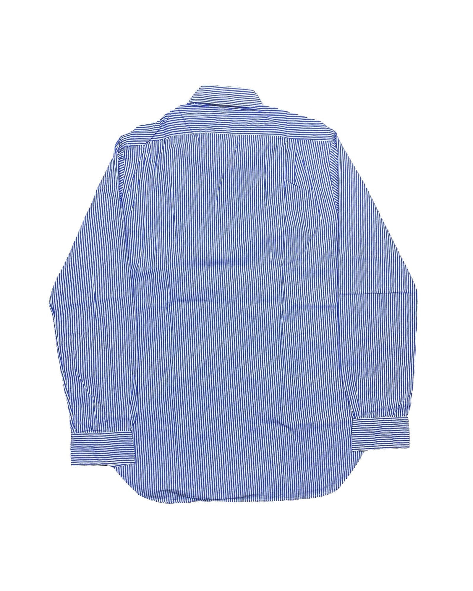 Ralph Lauren Blue & White Striped Dress Shirt | Medium | Chest 20.5”