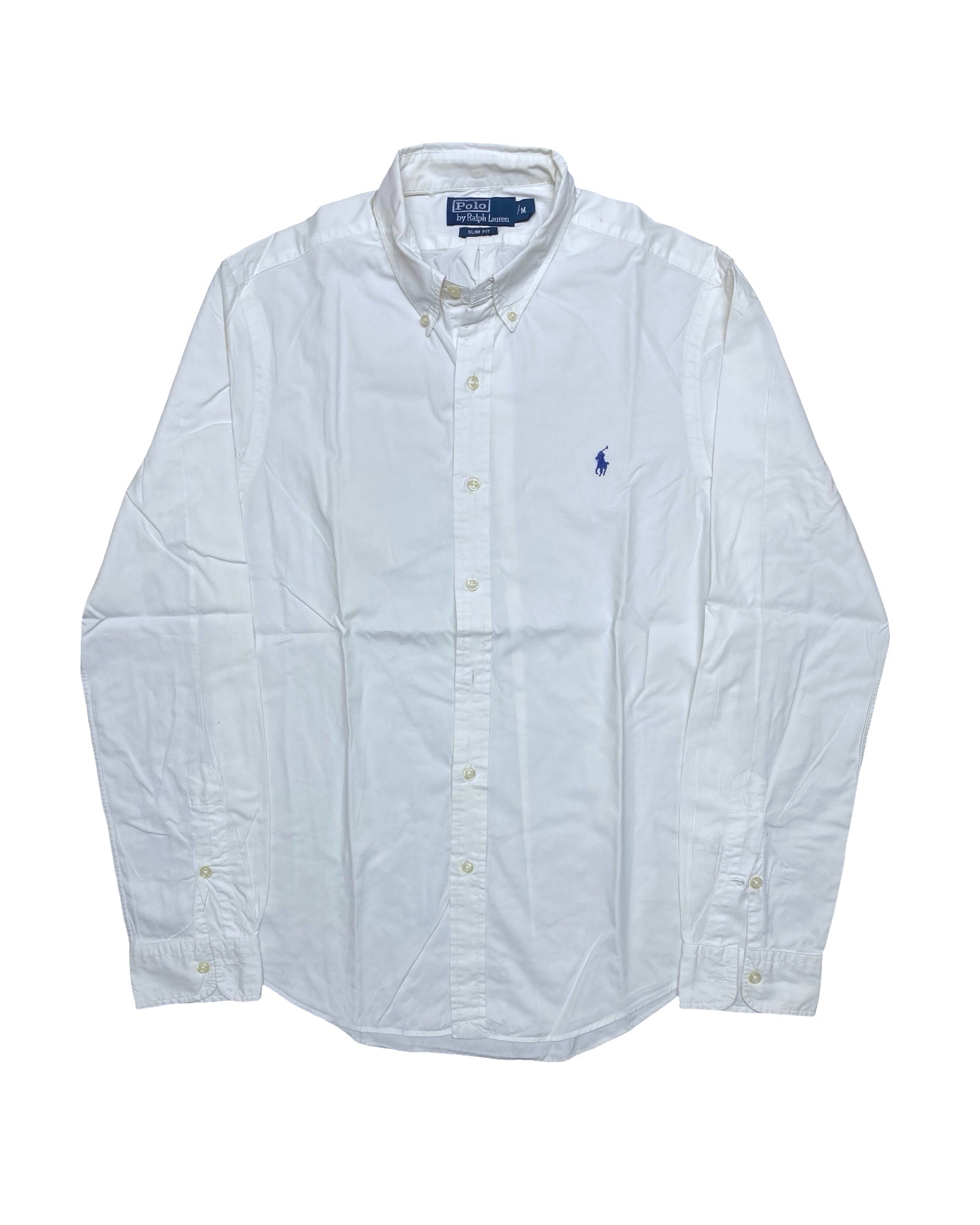 Ralph Lauren White Button-Down Shirt | Medium | Chest 20.5”