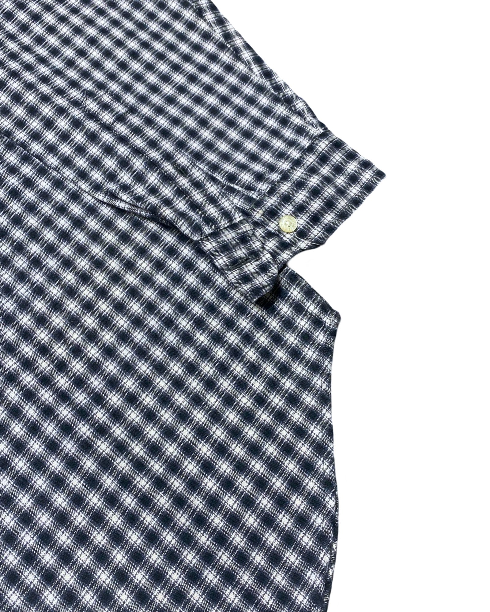 Ralph Lauren Black & White Check Shirt | XL | Chest 27.5”