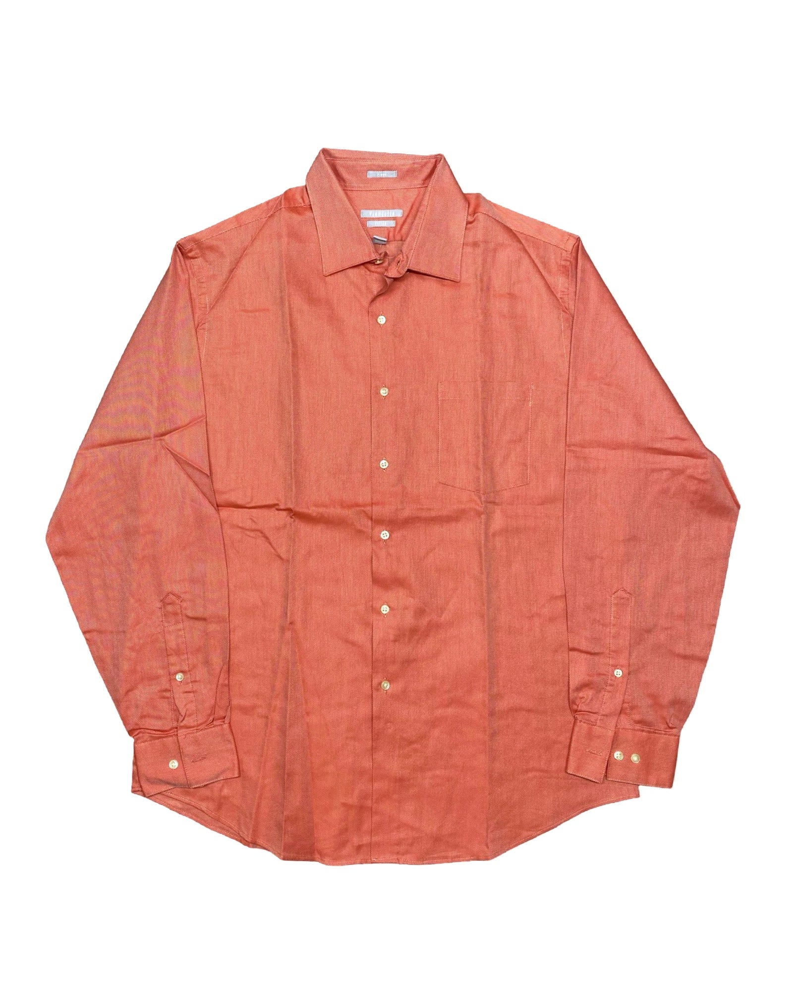 Van Heusen Burnt Orange Dress Shirt | XL | Chest 25”