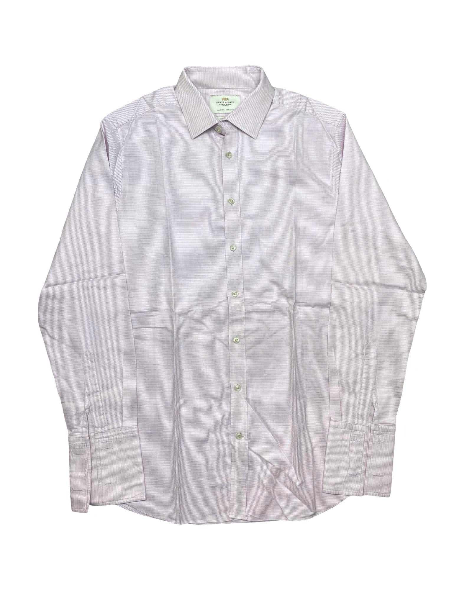 Hawes & Curtis Light Pink Formal Shirt | Medium | Chest 22.5”