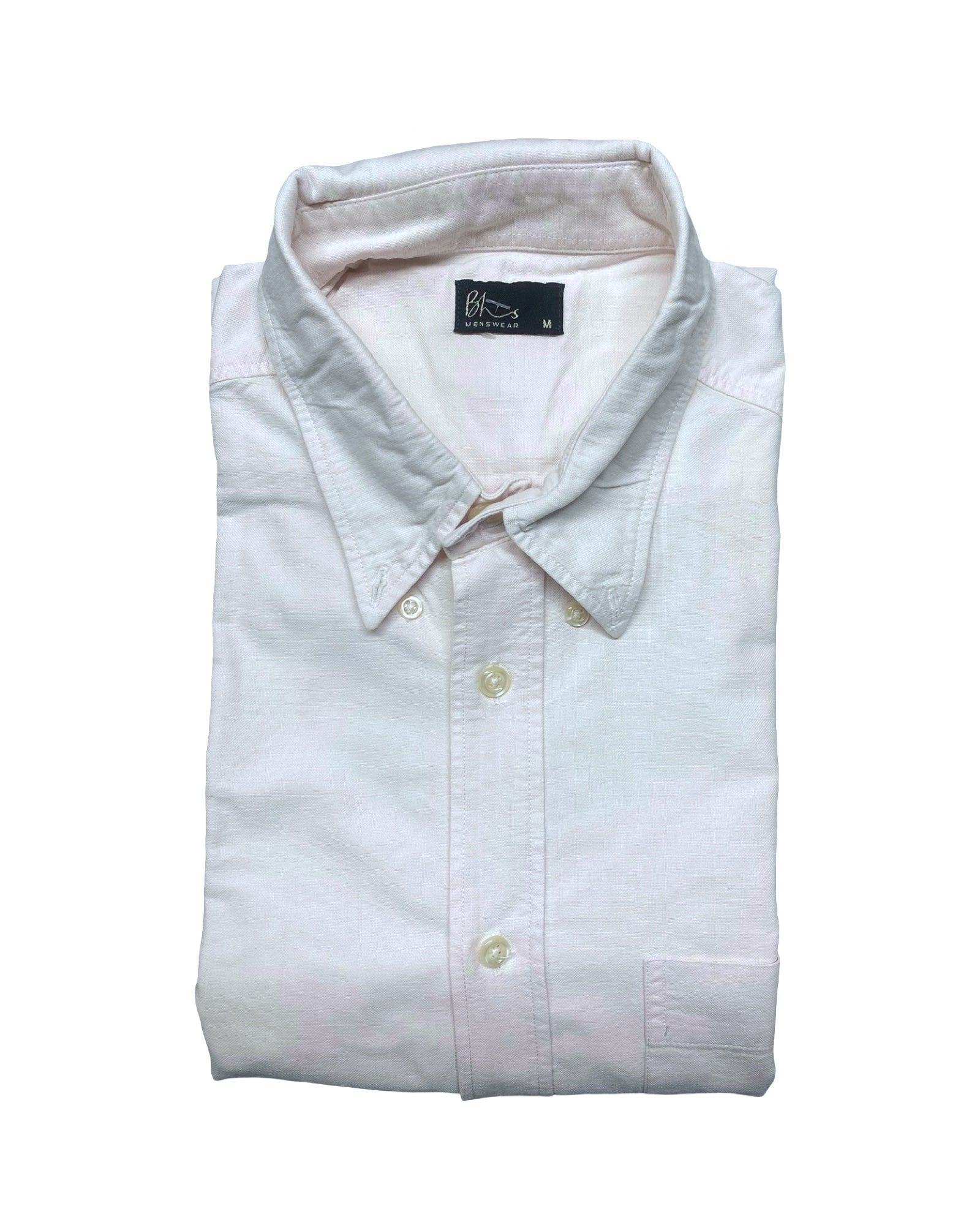 Bhs Menswear Light Pink Oxford Shirt | Large | Chest 23”