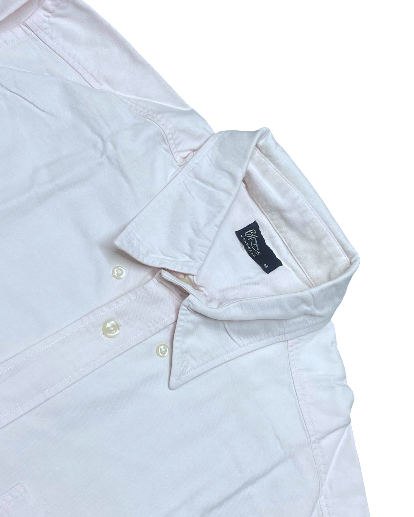 Bhs Menswear Light Pink Oxford Shirt | Large | Chest 23”