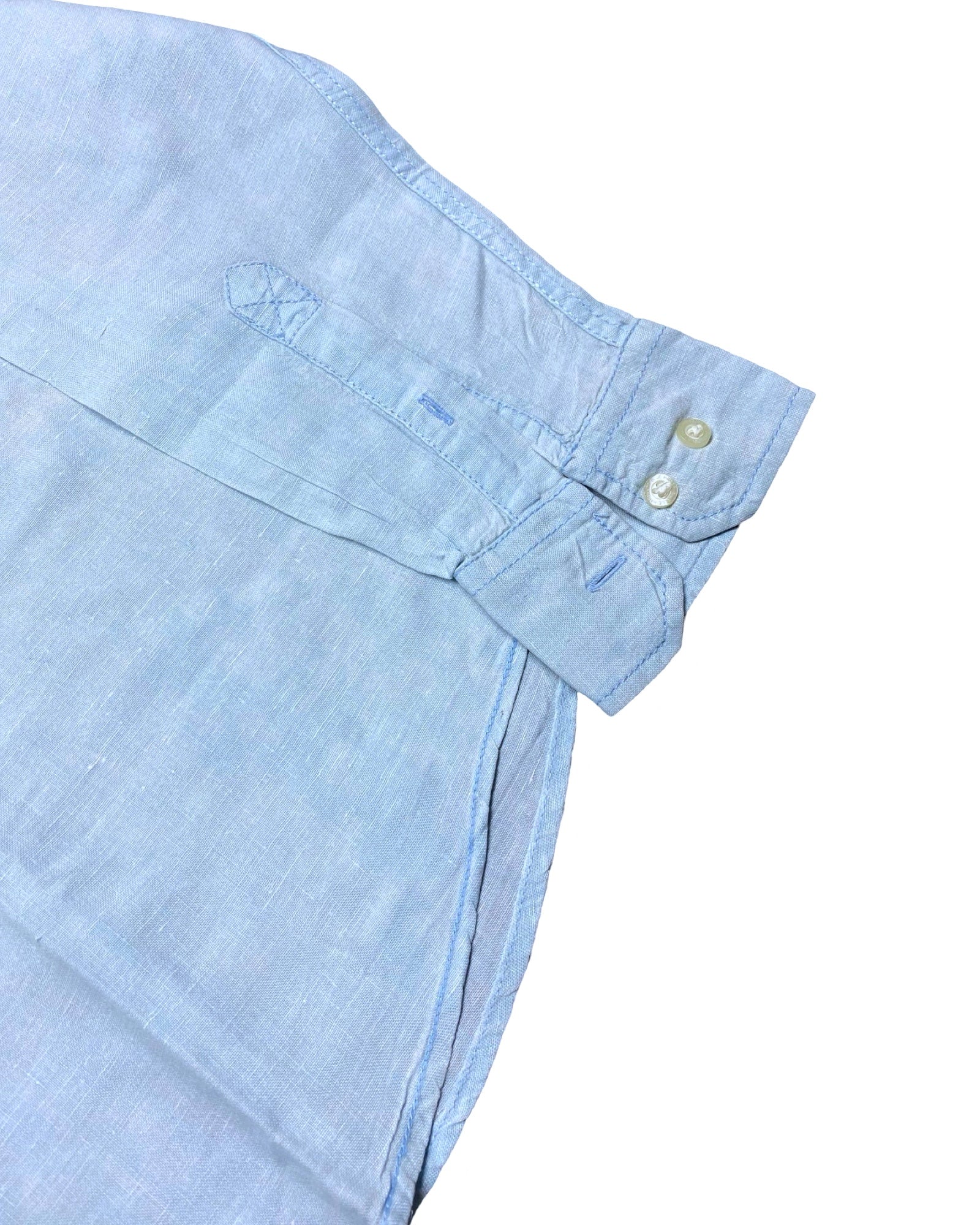 Blue Harbour Pure Linen Light Blue Shirt | Large | Chest 24”