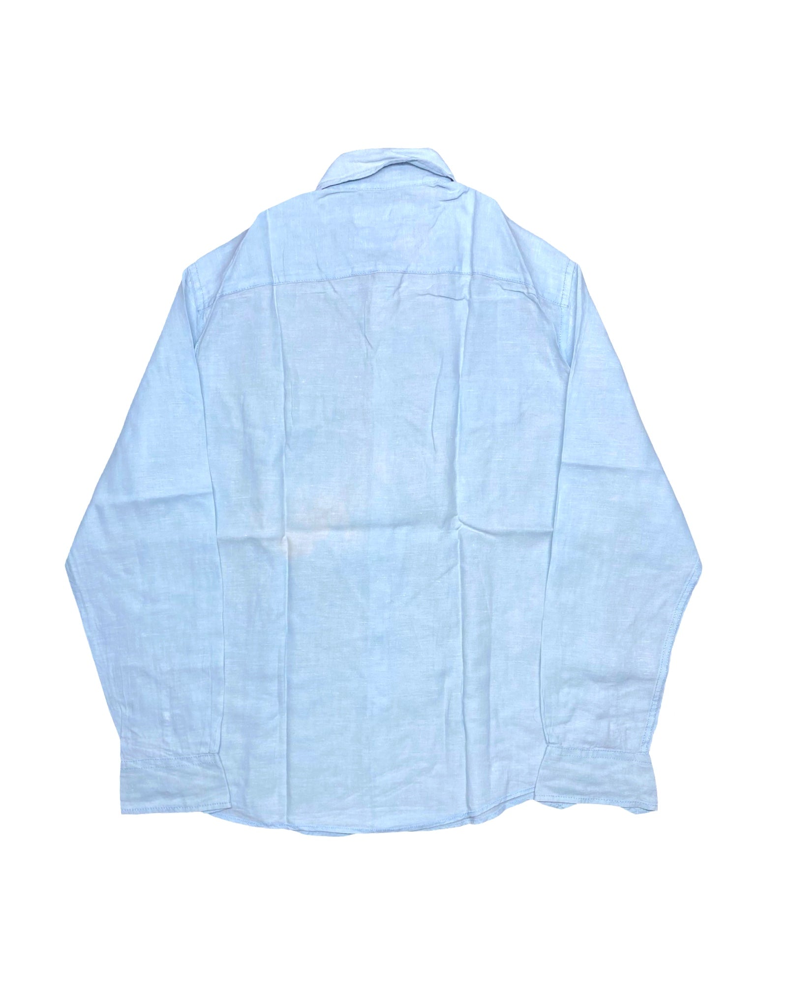 Blue Harbour Pure Linen Light Blue Shirt | Large | Chest 24”
