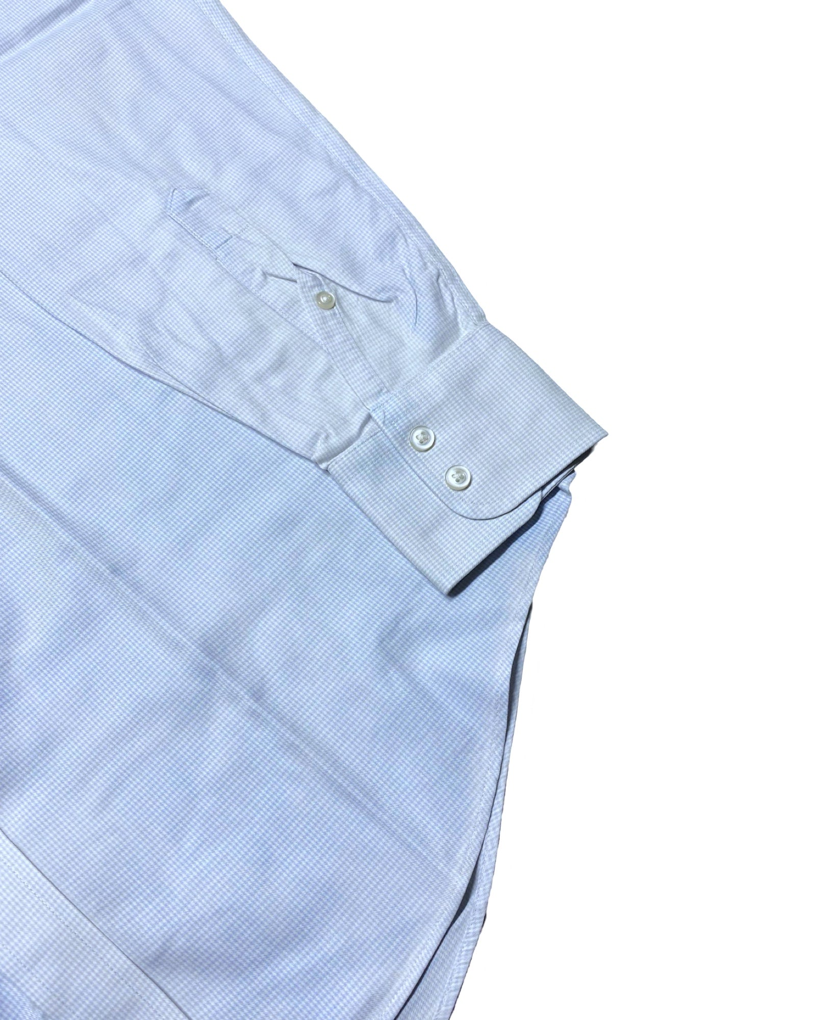 T.M. Lewin Light Blue Check Shirt | Large | Chest 23”