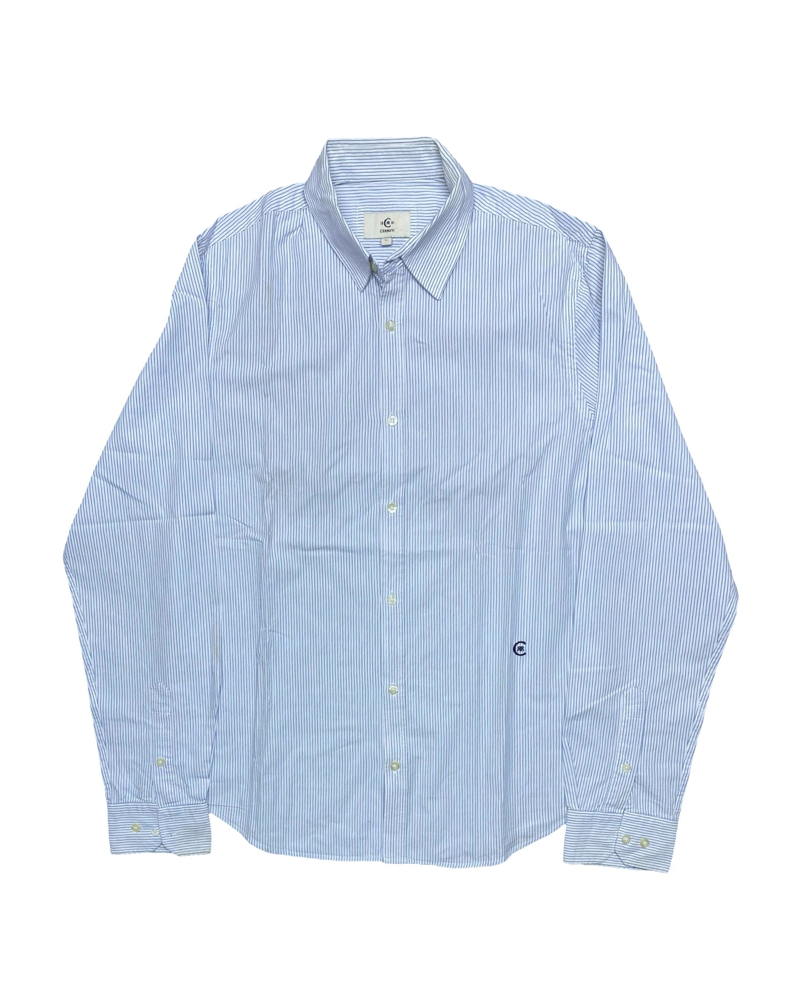 Cerruti Striped Dress Shirt | Small | Chest 19.5”