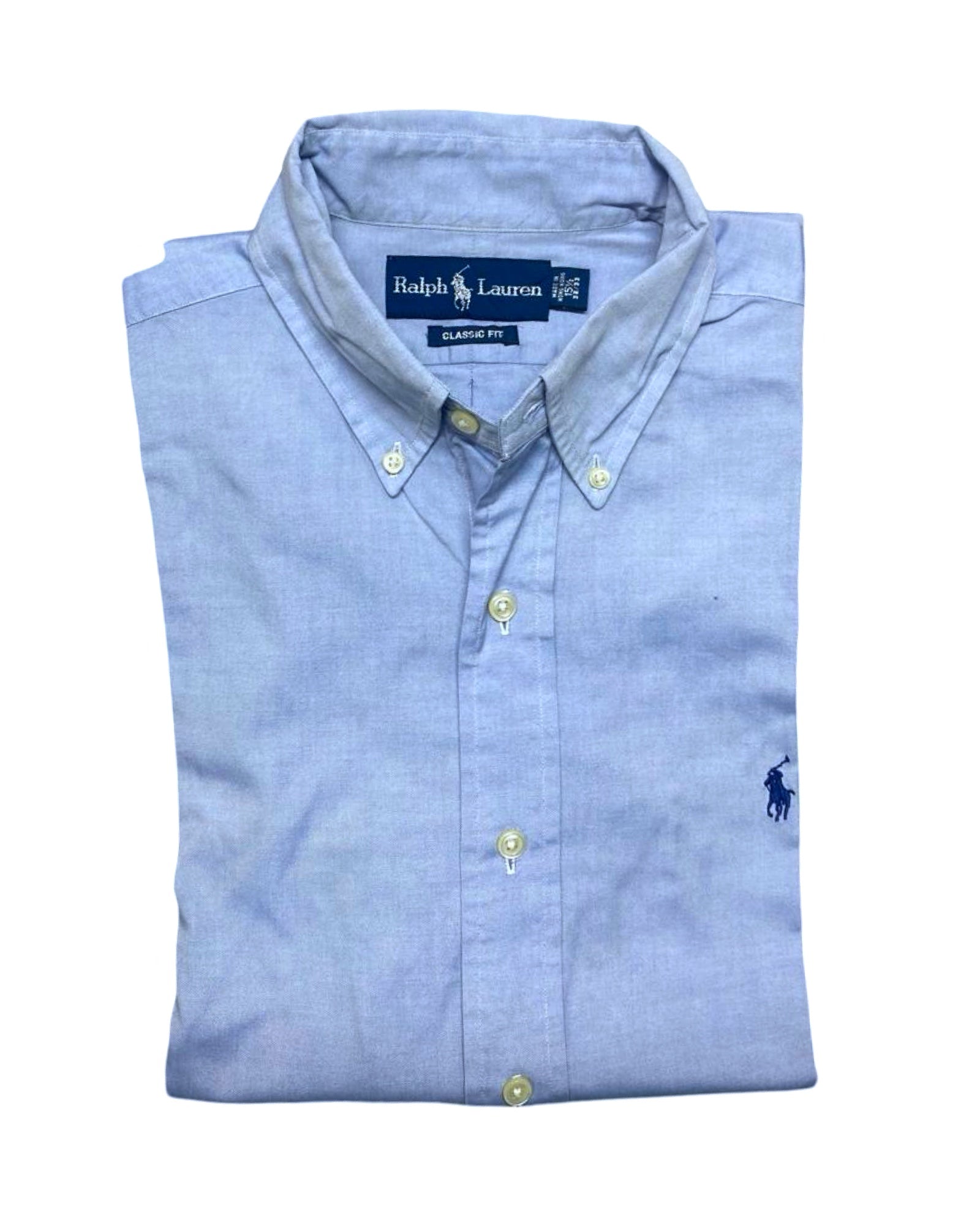Ralph Lauren Blue Button-Down Shirt | Large | Chest 24”