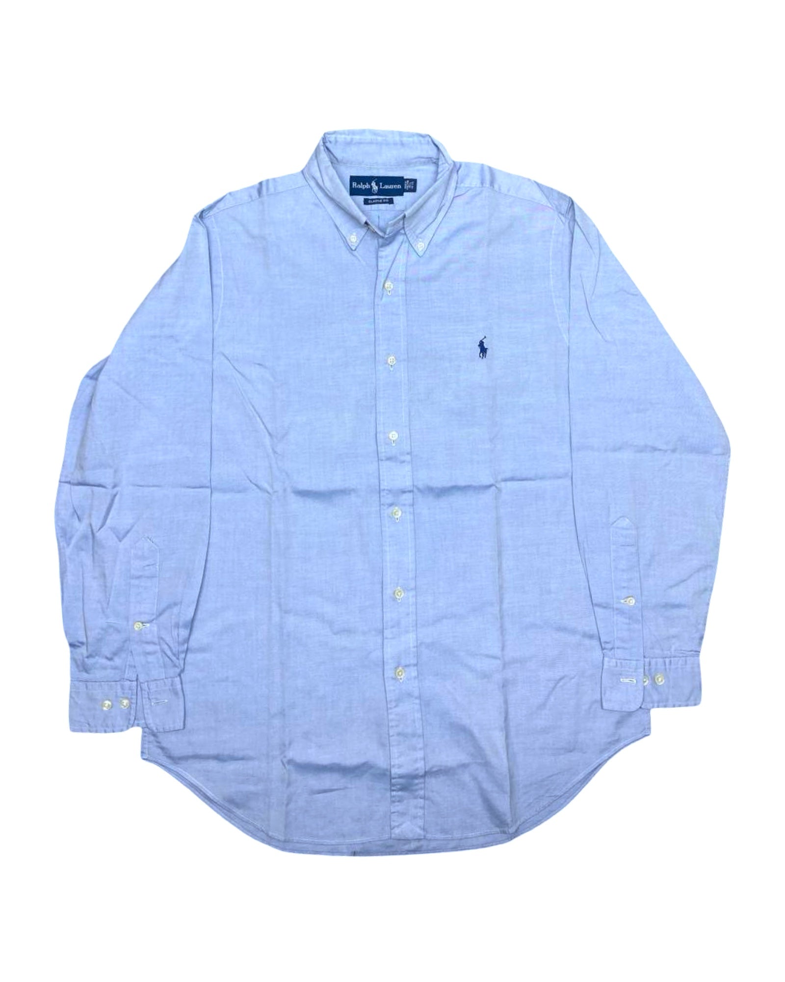 Ralph Lauren Blue Button-Down Shirt | Large | Chest 24”