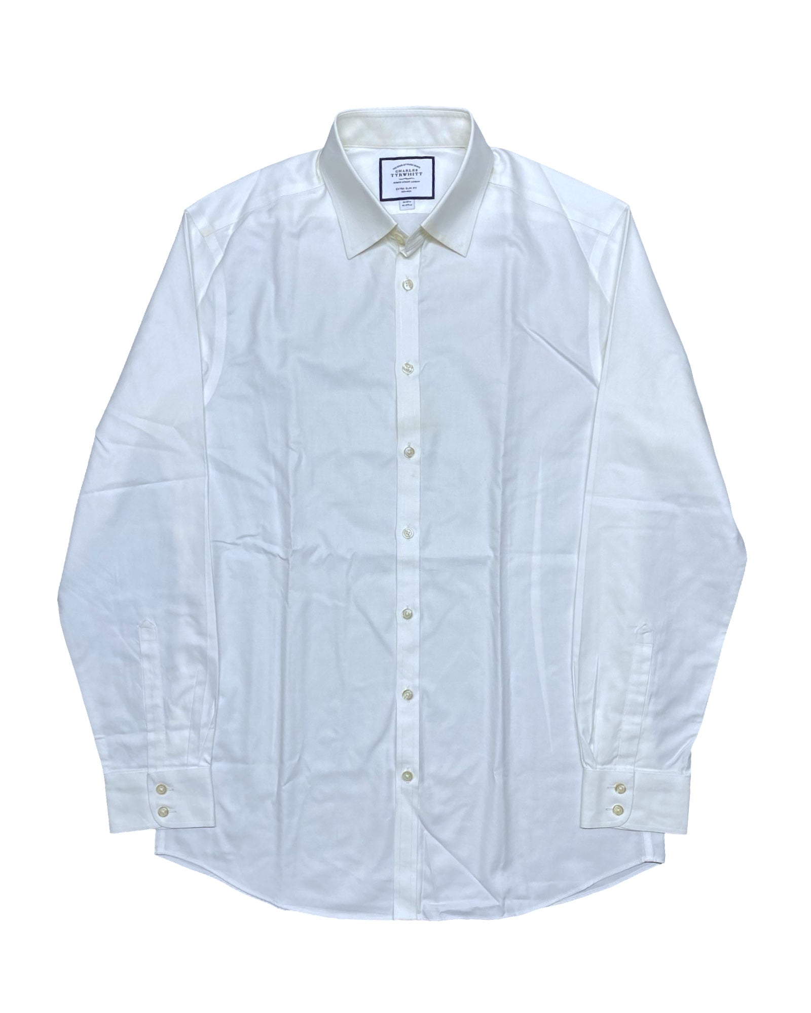 Charles Tyrwhitt White Shirt | Medium | Chest 21.5”