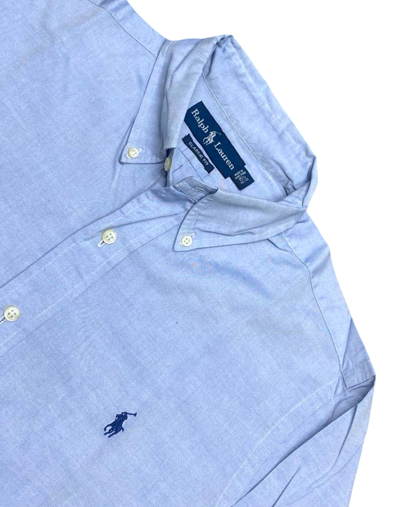 Ralph Lauren Blue Button-Down Shirt | Large | Chest 24”