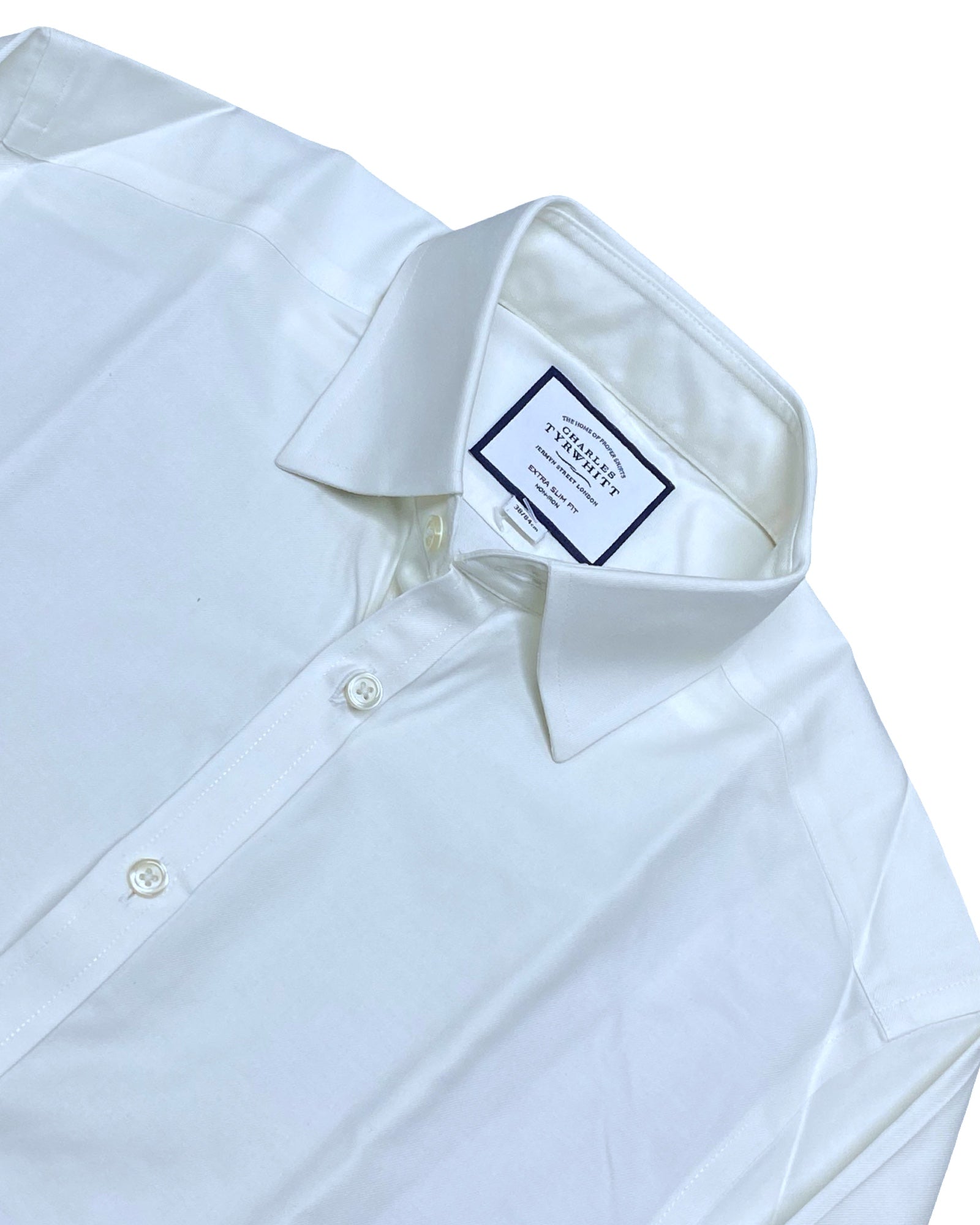 Charles Tyrwhitt White Shirt | Small | Chest 19.5”
