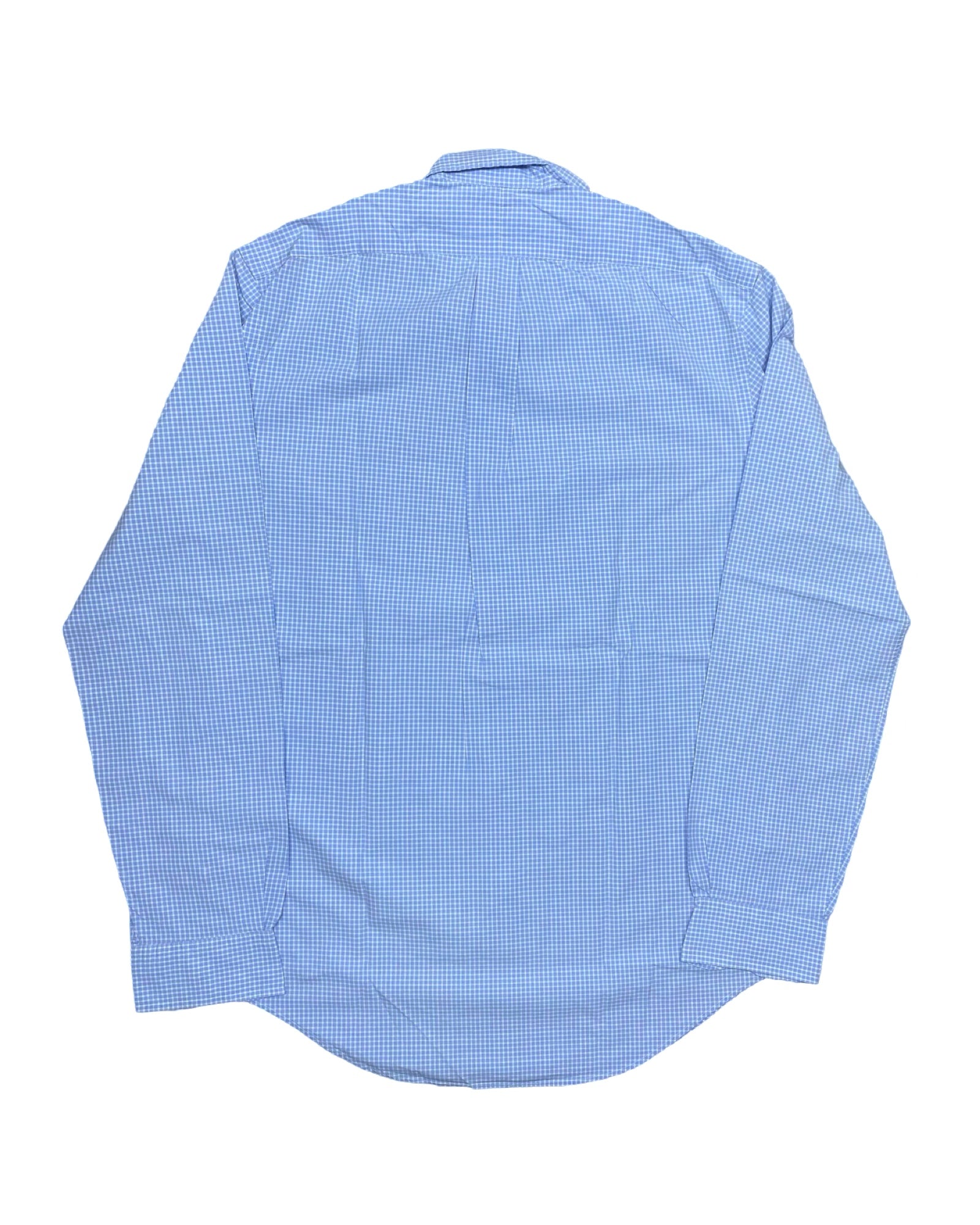 Ralph Lauren Blue Gingham Check Button-Down Shirt | Medium | Chest 21”