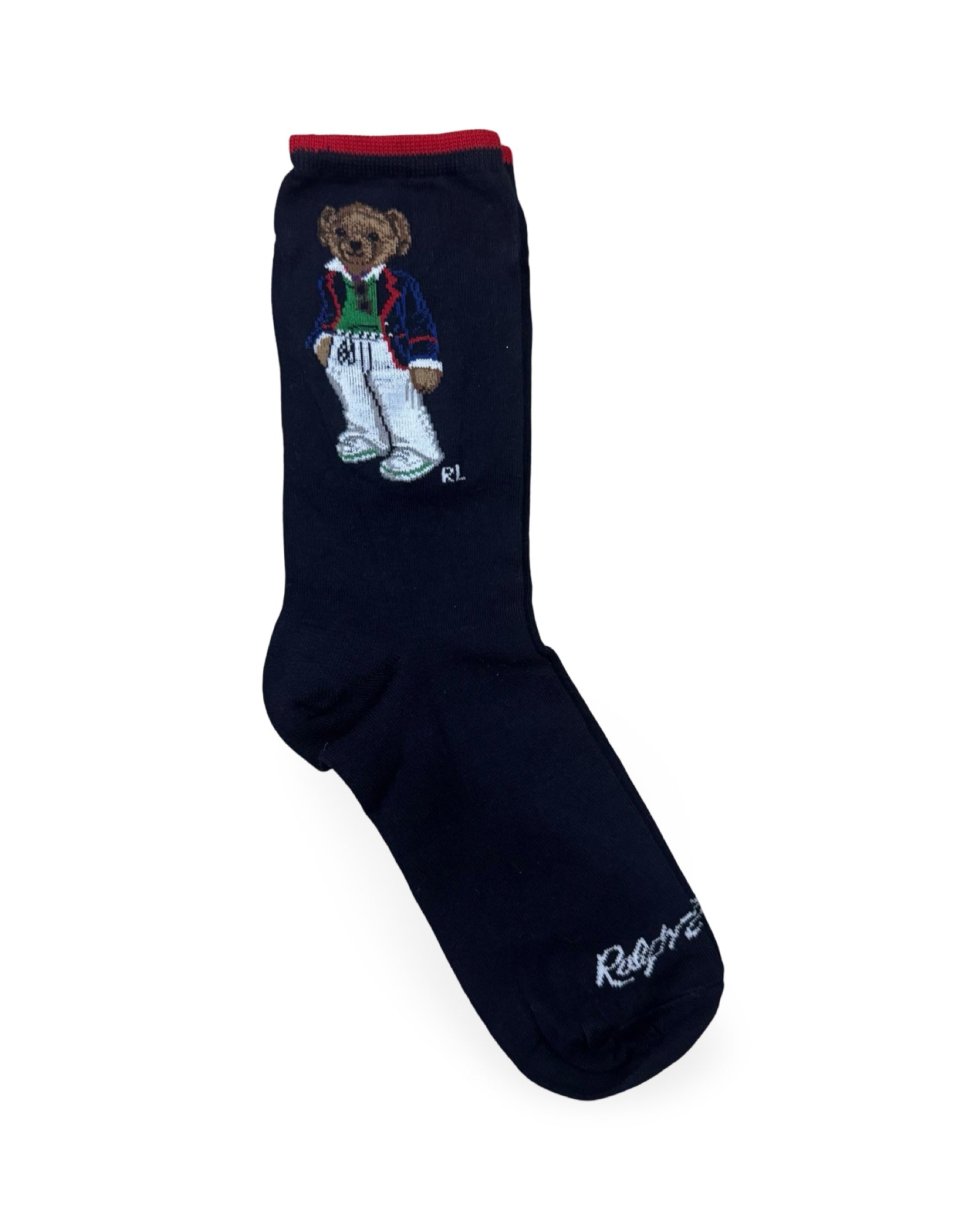 Ralph Lauren Navy Polo Bear Socks - Factory Leftovers | Unisex