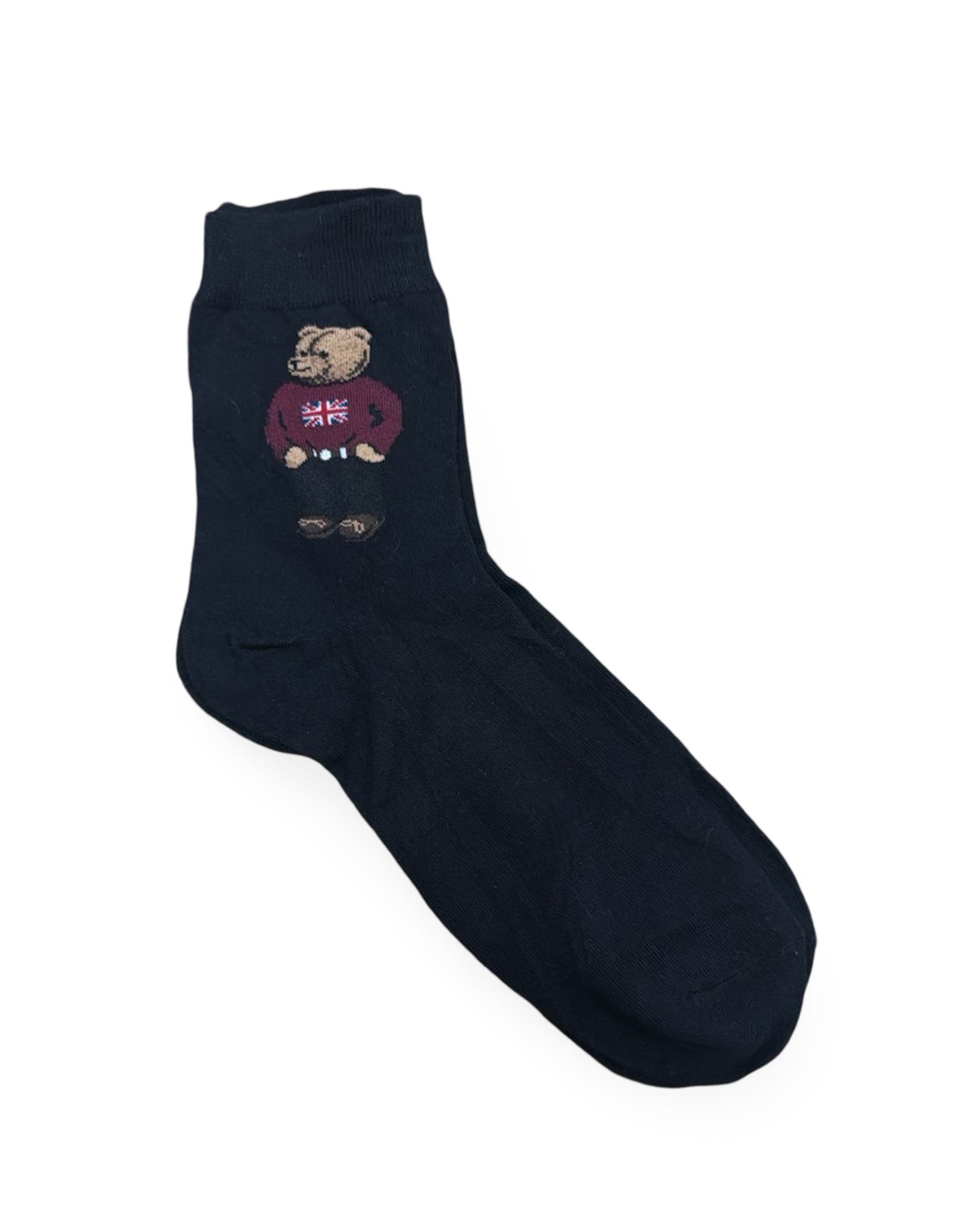 Ralph Lauren Black Polo Bear Crew Socks | Factory Leftovers