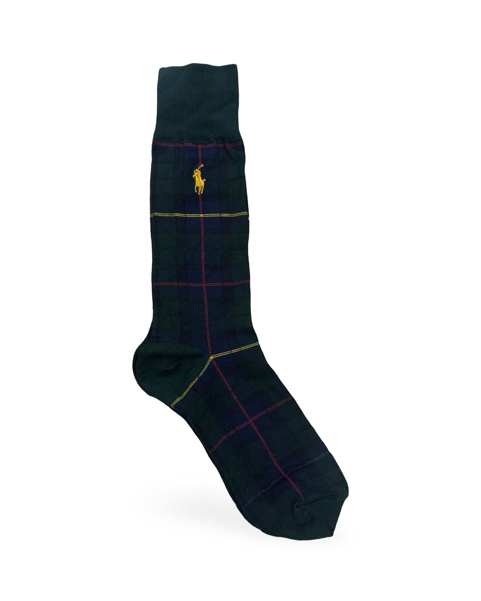 Tartan Plaid Polo Embroidered Dress Socks – Factory Leftovers