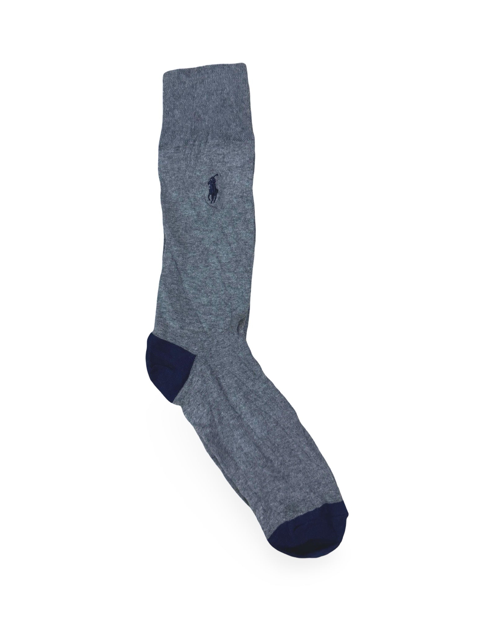 Ralph Lauren Heather Grey Polo Crew Socks – Minimalist Pony Logo | Factory Leftovers