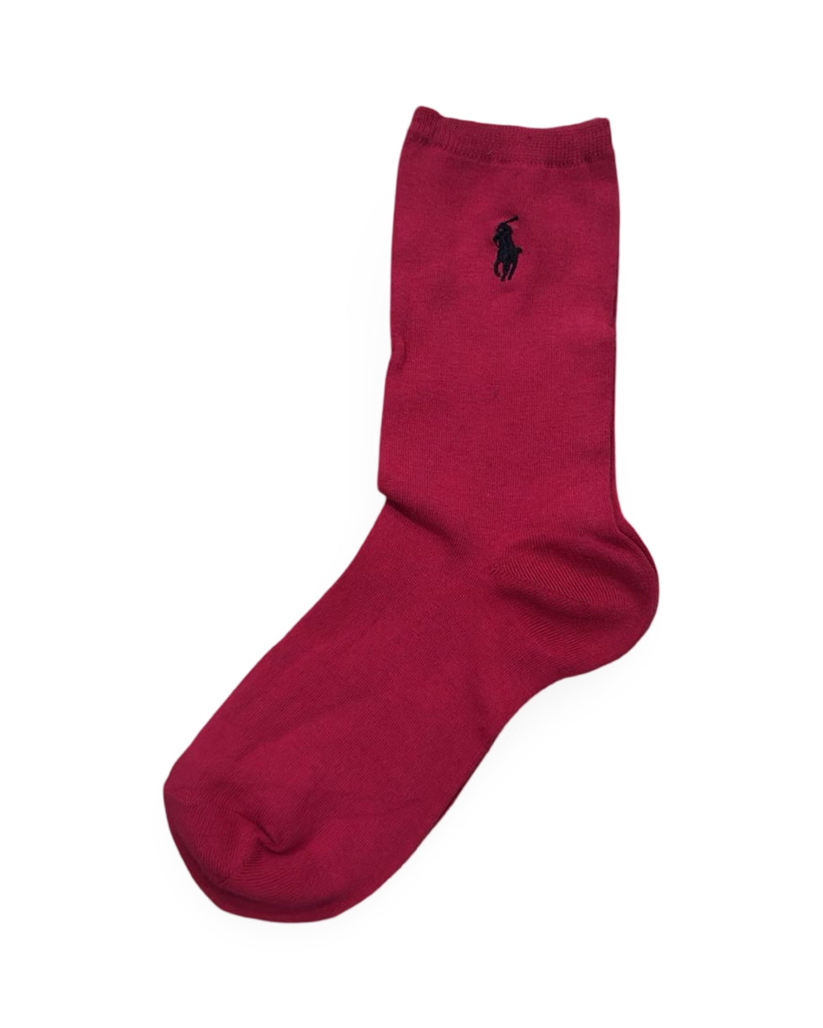 Ralph Lauren Burgundy Crew Socks - Factory Leftovers | Unisex