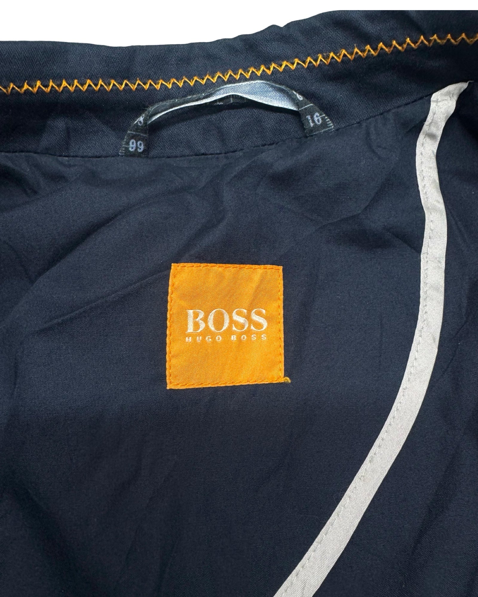 Hugo Boss Orange Blue Cotton Casual Blazer | US 44R (Medium/Large)