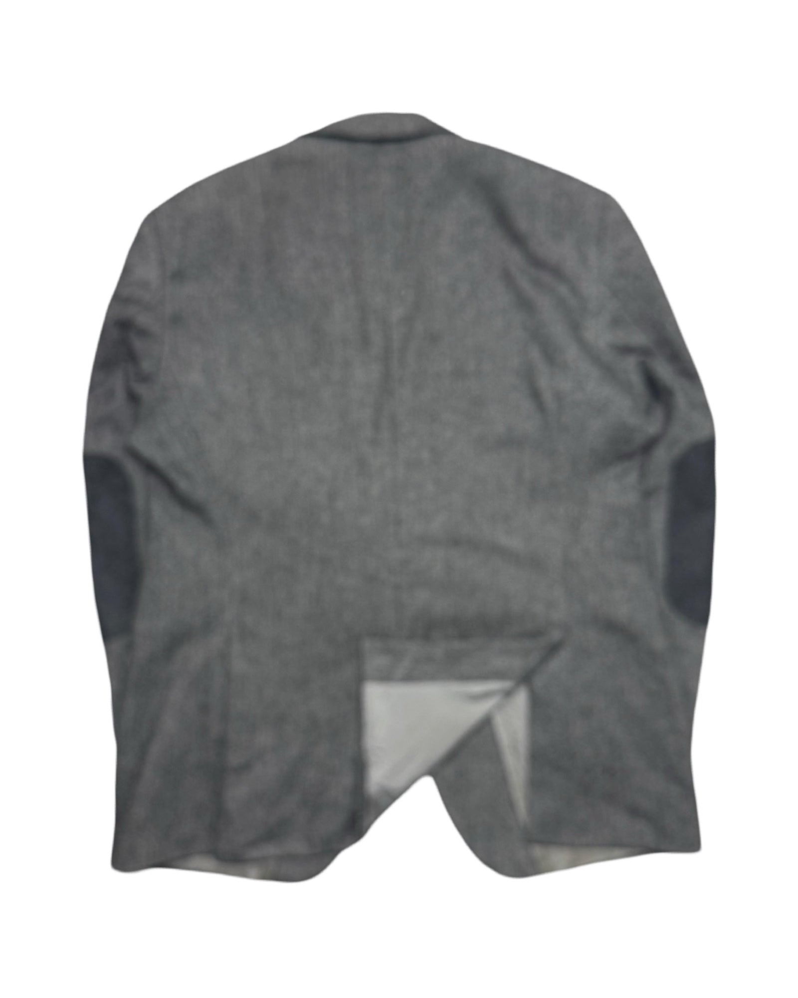 Hugo Boss Grey Herringbone Pattern Virgin Wool Blazer | US 42R (Medium)