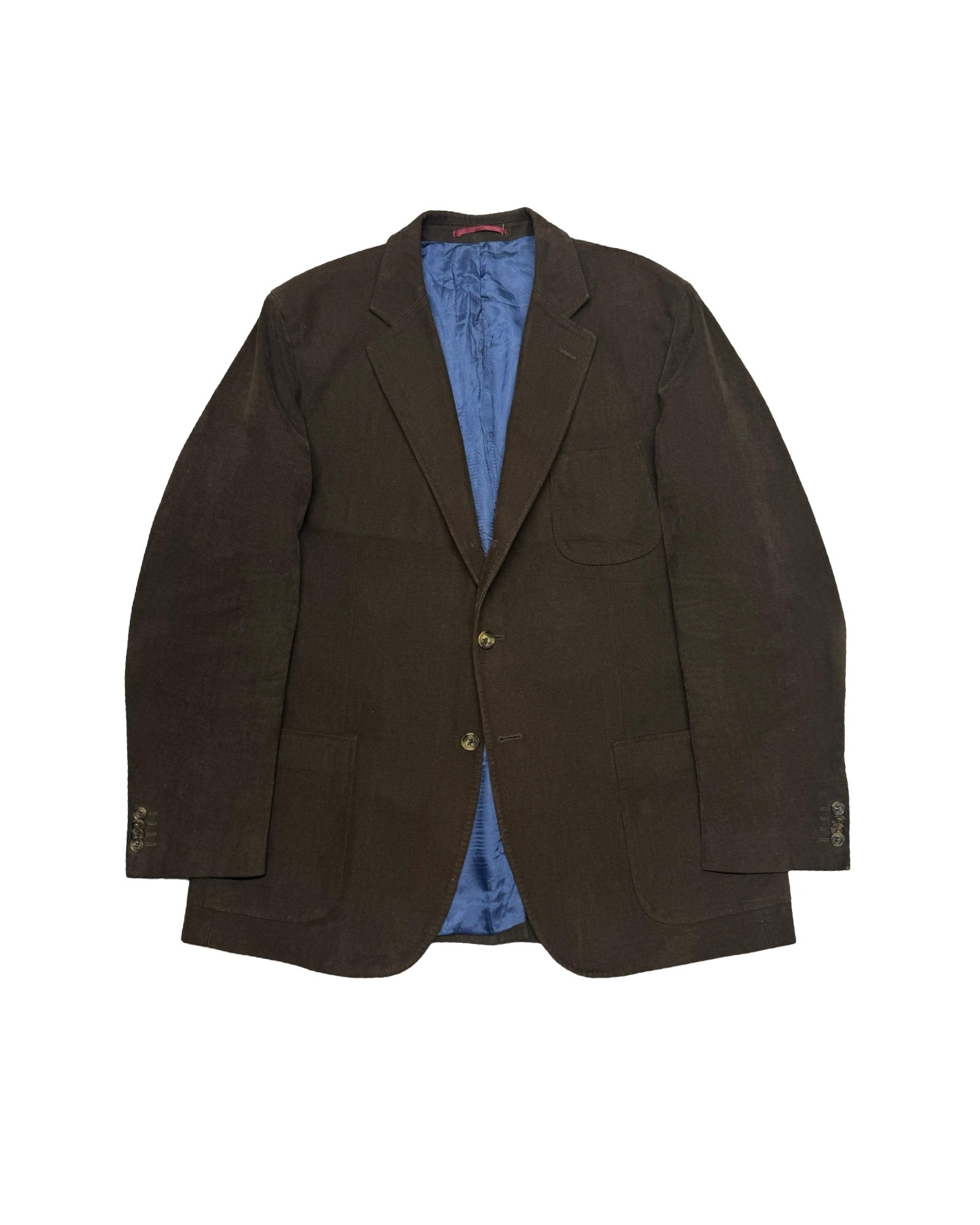 GANT Brown Cotton Textured Blazer | Size 54 (Large)