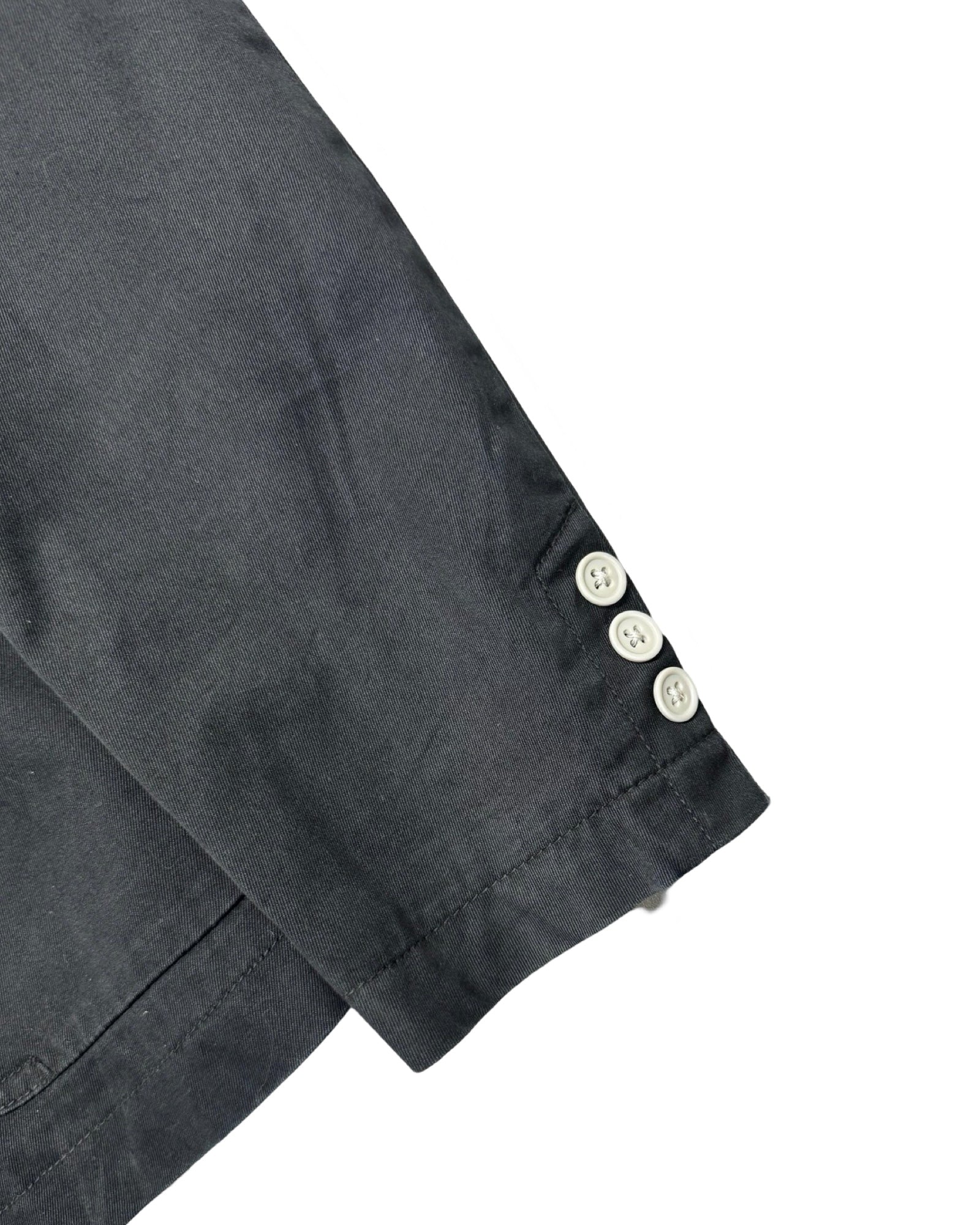 Diesel Black Cotton Unstructured Blazer | Size Medium