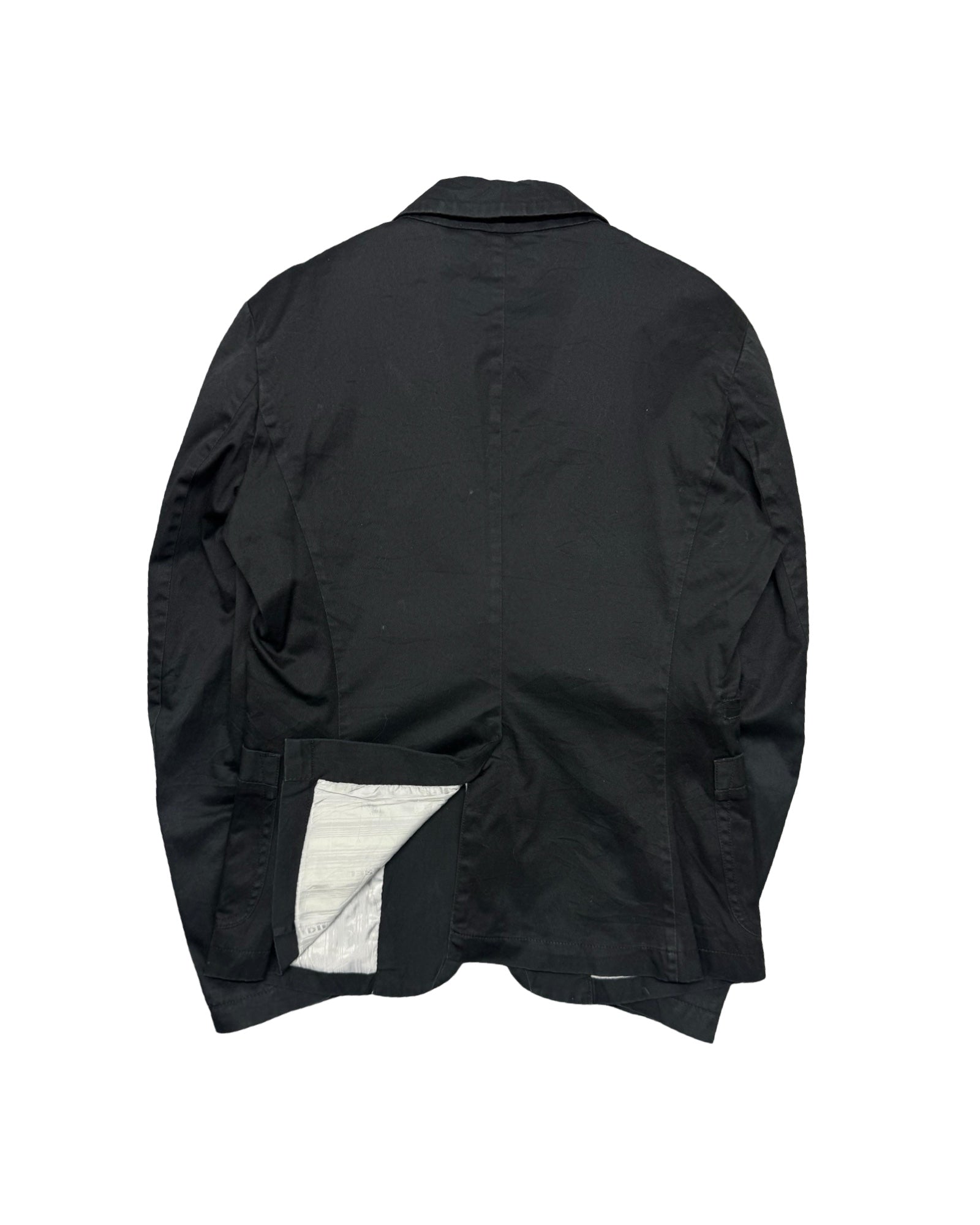 Diesel Black Cotton Unstructured Blazer | Size Medium