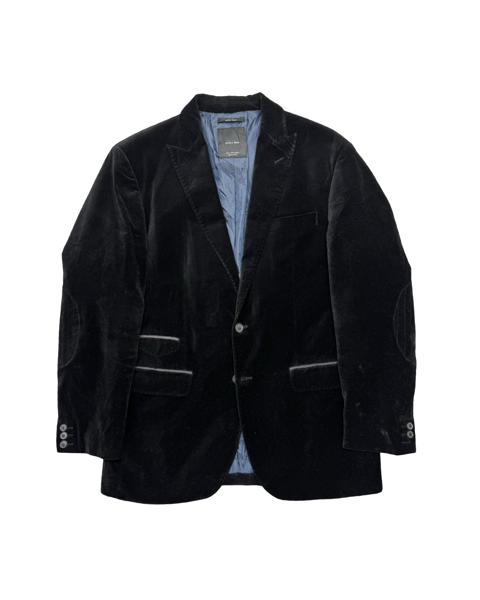 Zara Man Black Velvet Blazer | Size 52 (Medium)