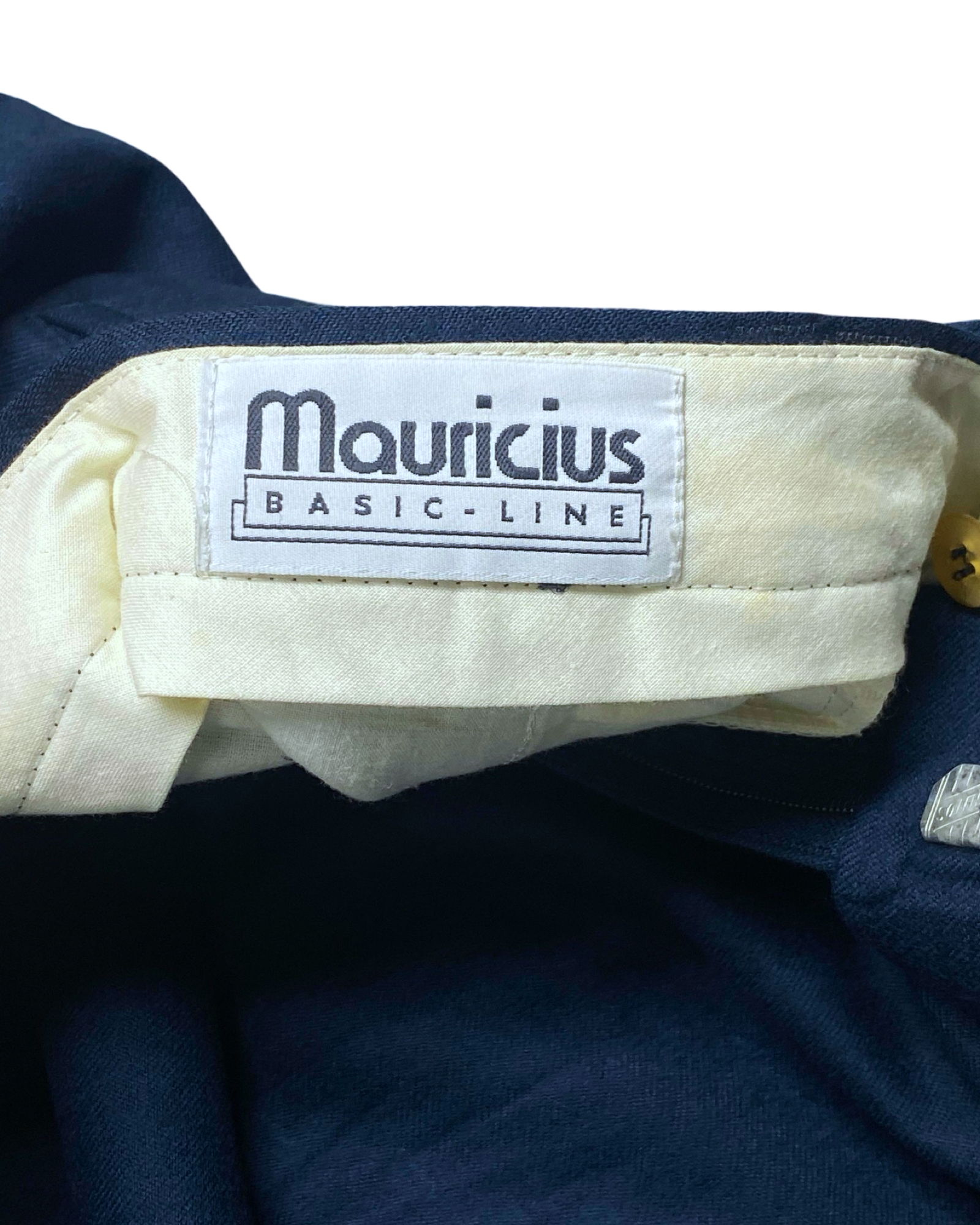 Mauricius Navy Blue Pleated Pants | Waist 38” | Length 47”