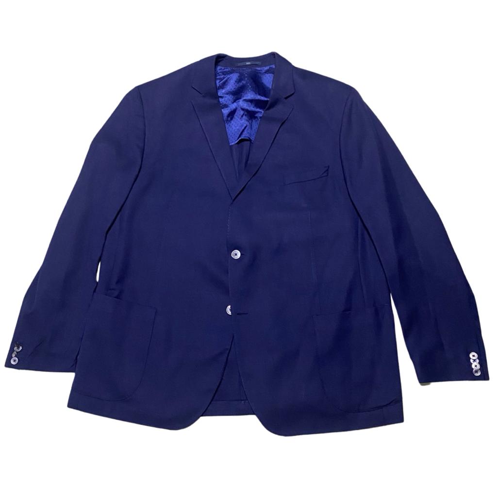 Eduard Dressler texture navy blue  (chest 24"  length 33"  sleeve 27.5")