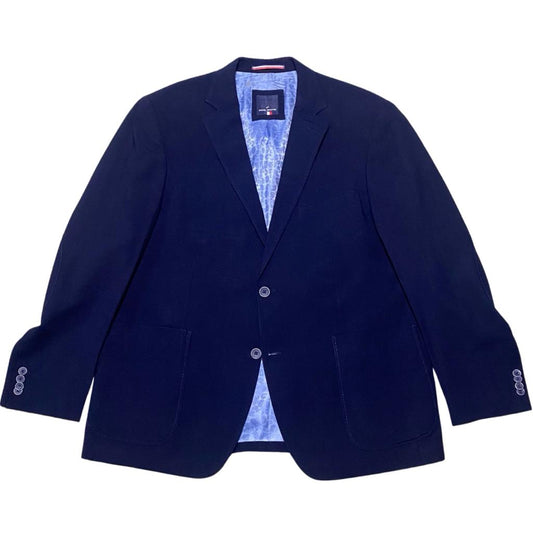 DANIEL HECHTER  Navy Blue  (chest 24" length 31.5" sleeve 26")