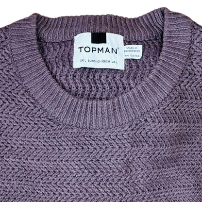 TOPMAN Mauve Knitted Sweater Small