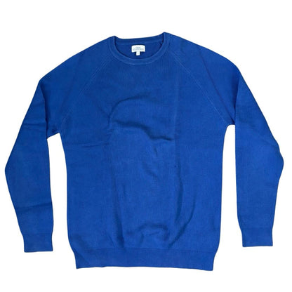 NEXT Royal Blue Sweater Self-Stripes Medium