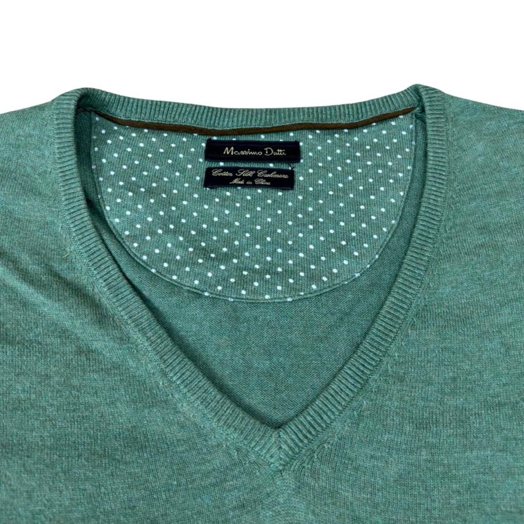 Massimo Dutti -Cotton-Silk Cashmere Light Green Medium