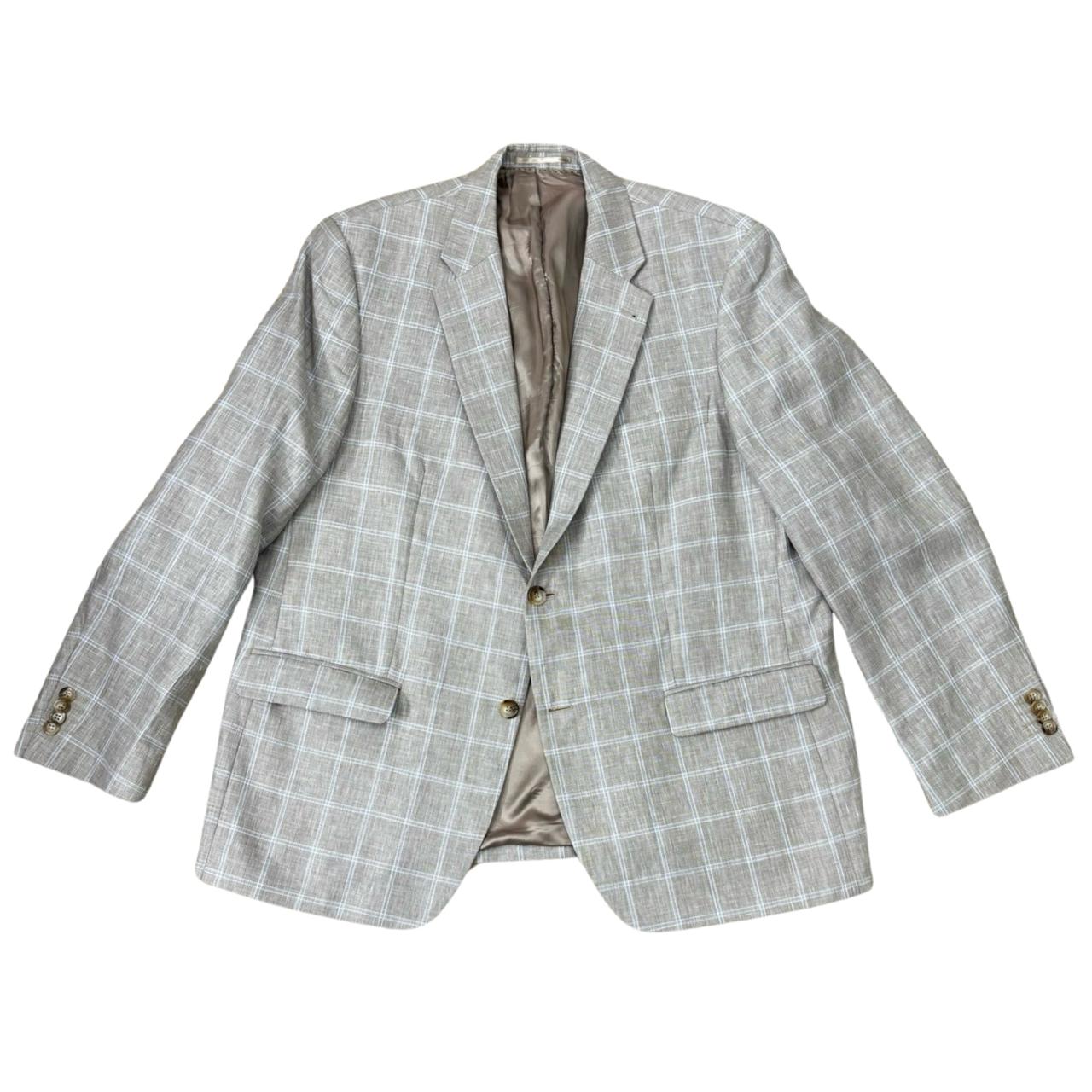 Paul Smith Beige/Sky Blue Check  Chest 23" Length 29.5" Sleeves 25"