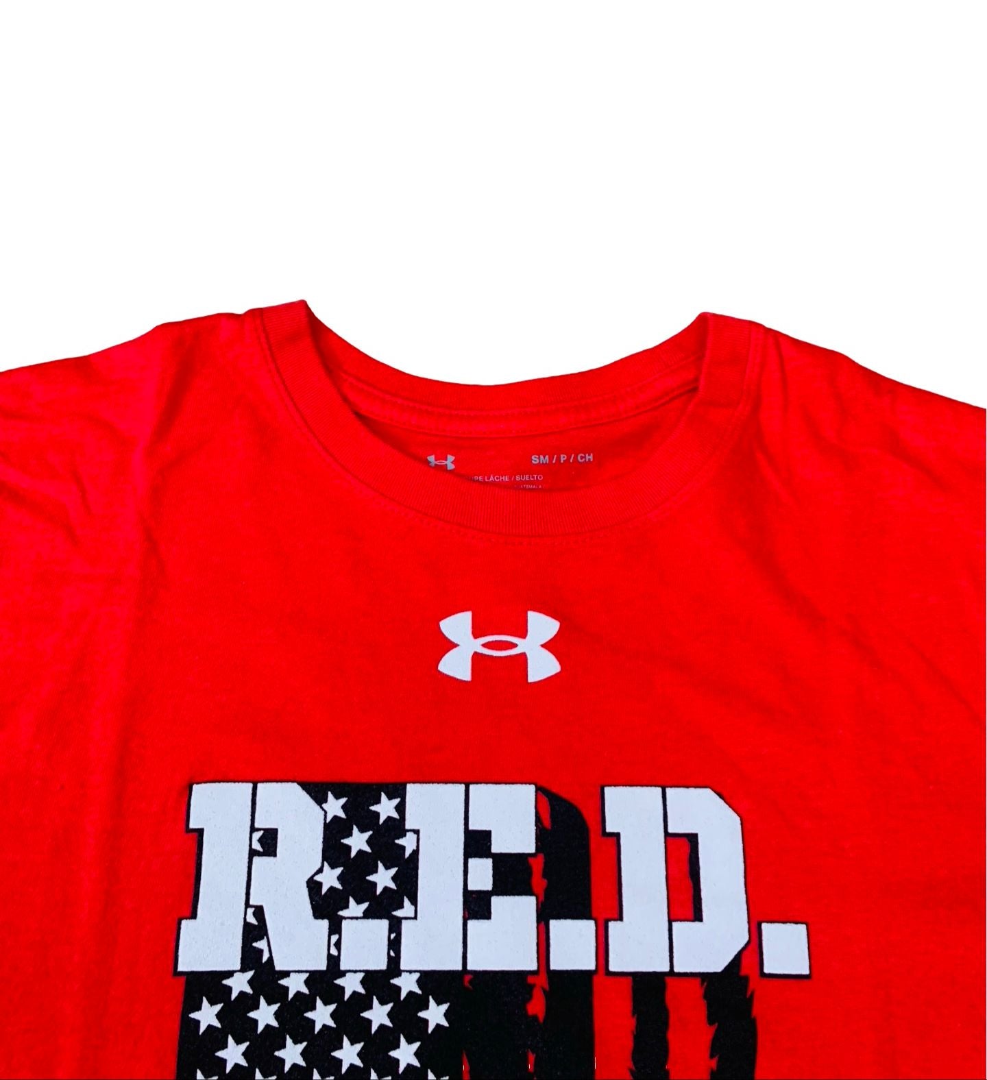 Under Armour Red Chest  19.5” Sleeves 9”