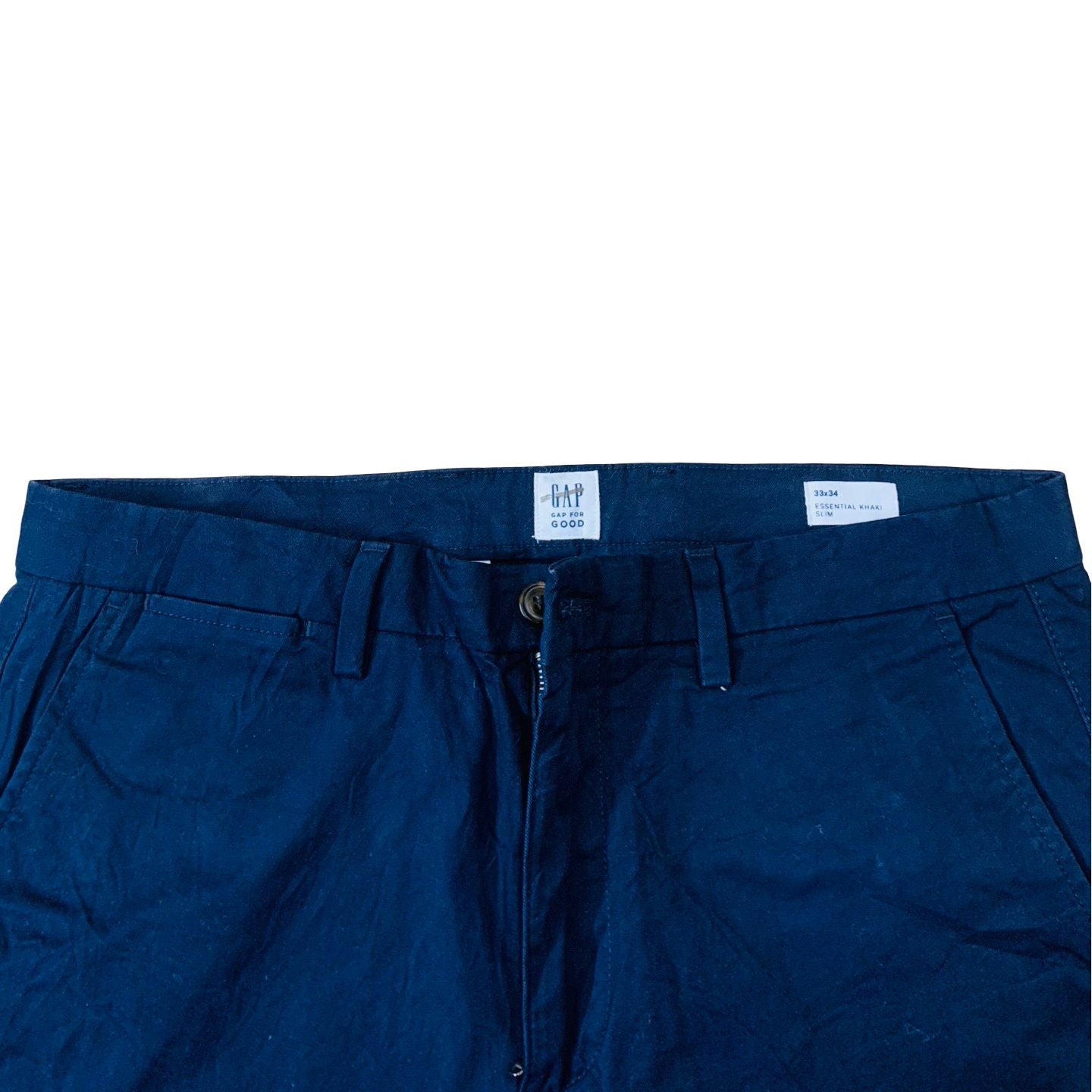 Gap Navy blue  Waist 33-34” Length 43”