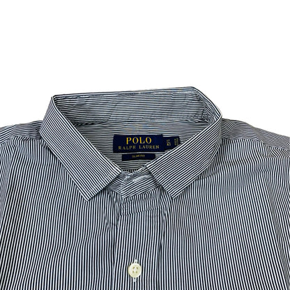 Polo RL Grey Stripe Large  Chest 23.5” Sleeve 24.5”