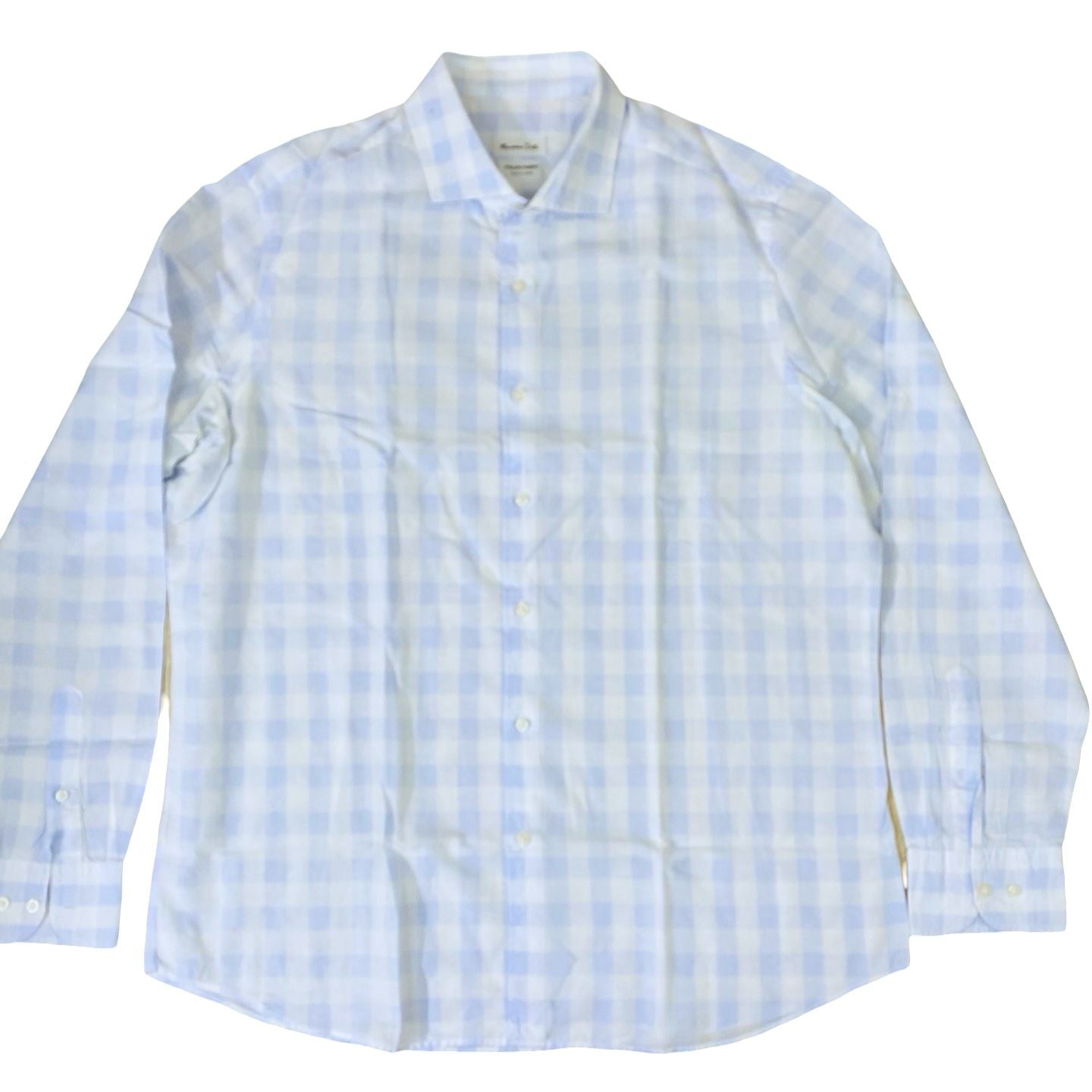 Mossimo Dutti Sky blue box check  Large   Chest 25”