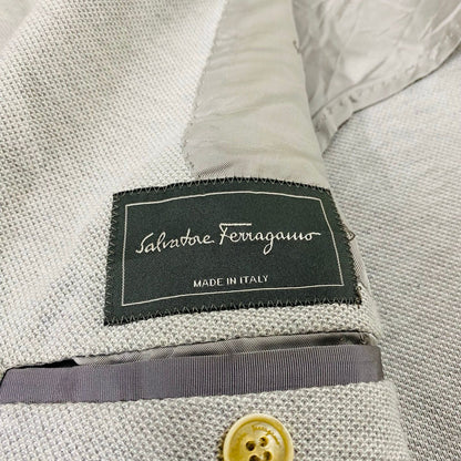 Salvatore Ferragamo Light grey Texture Blazzer [Chest 20”]