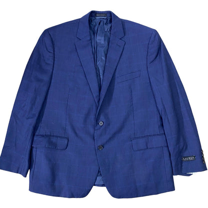 Lauren RL Navy Blue Checkered Blazer [Chest 24.5”]