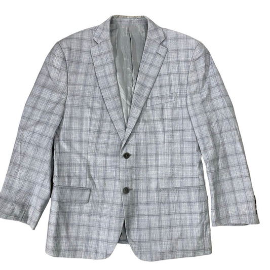 Calvin Klein Light grey Checkered Blazer [Chest 21.5”]