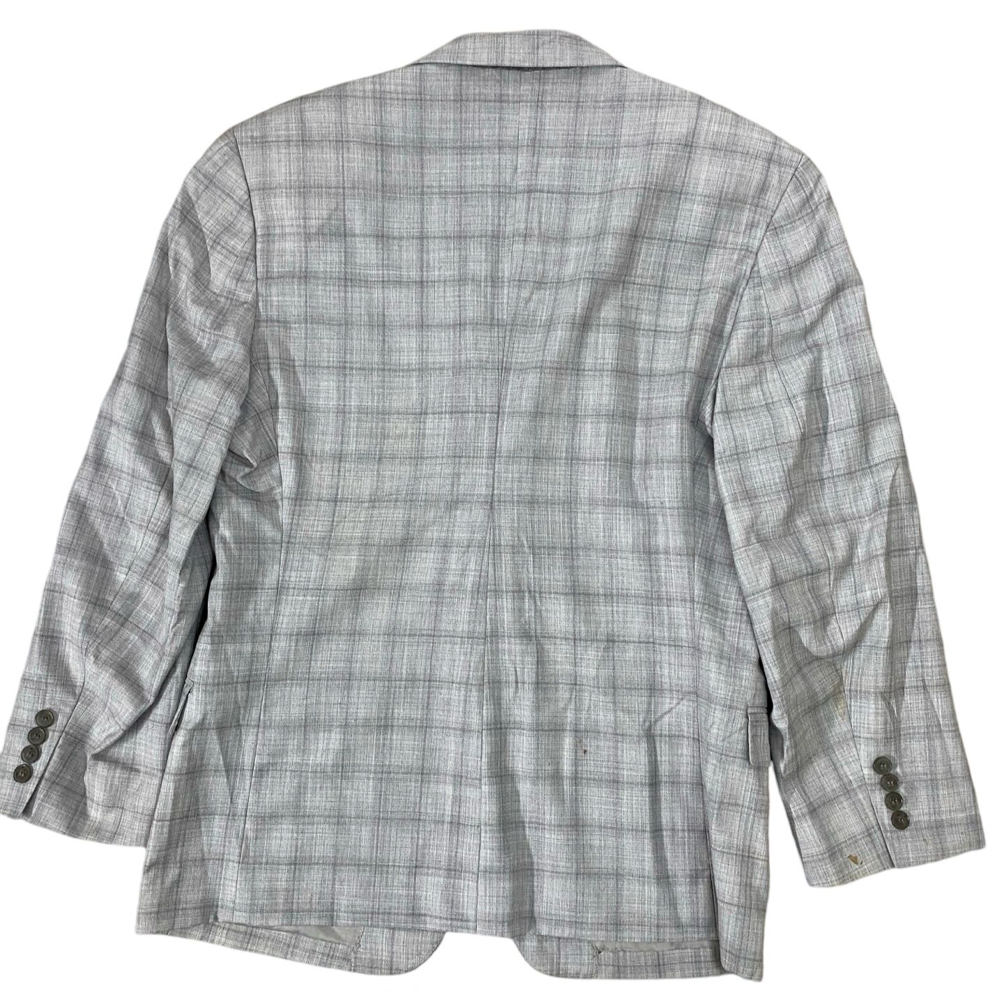 Calvin Klein Light grey Checkered Blazer [Chest 21.5”]