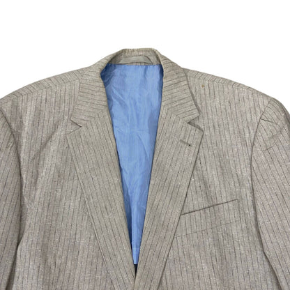 CANDA Beige stripes Blazer [Chest 22”]