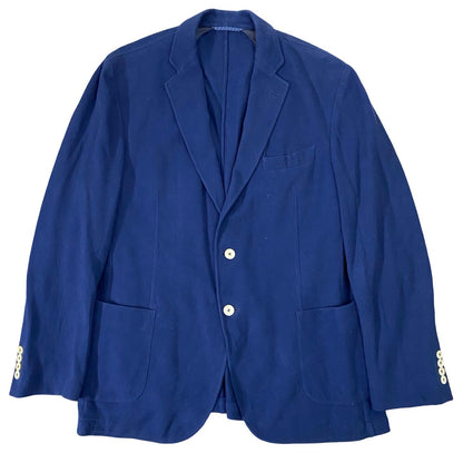 Hackeit Navy Blue Textured Blazer [Chest 23”]