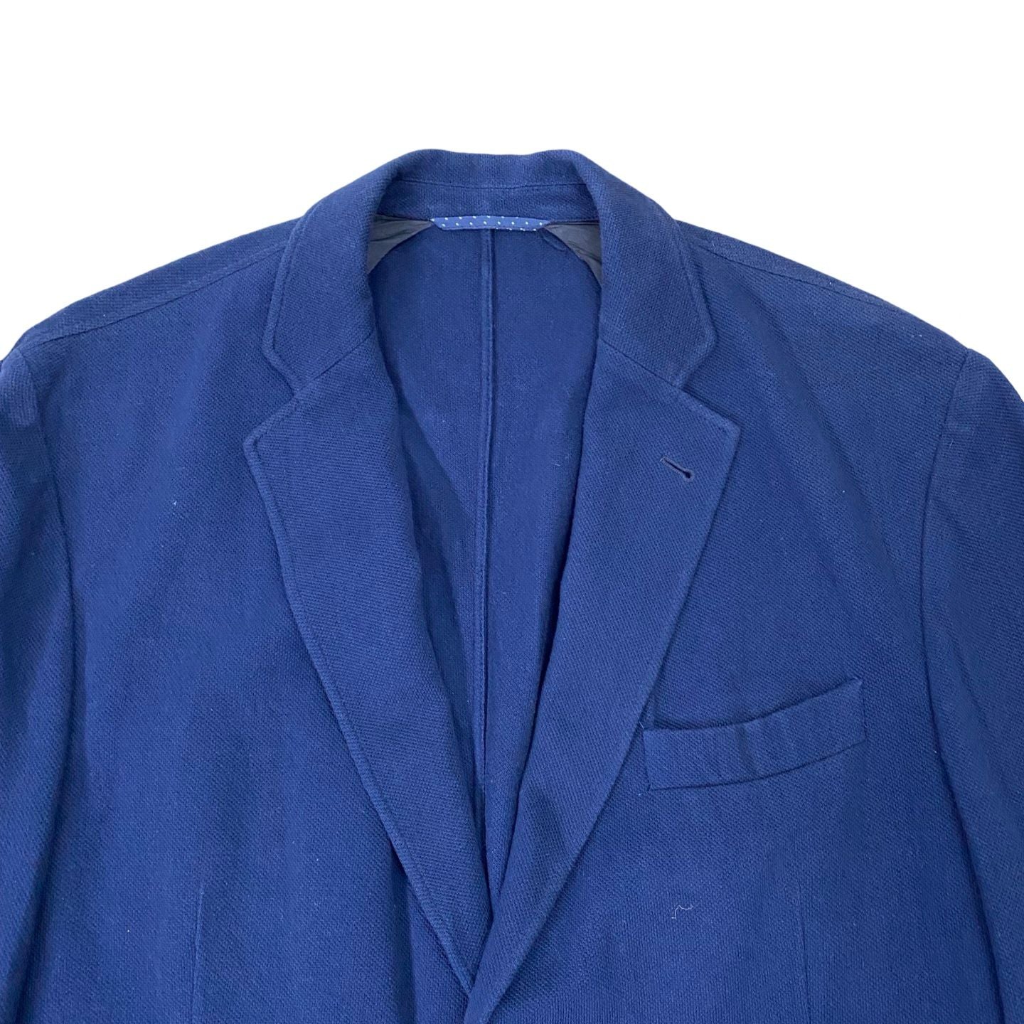 Hackeit Navy Blue Textured Blazer [Chest 23”]