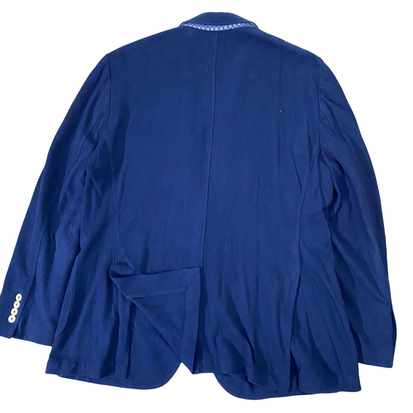 Hackeit Navy Blue Textured Blazer [Chest 23”]