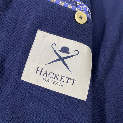 Hackeit Navy Blue Textured Blazer [Chest 23”]