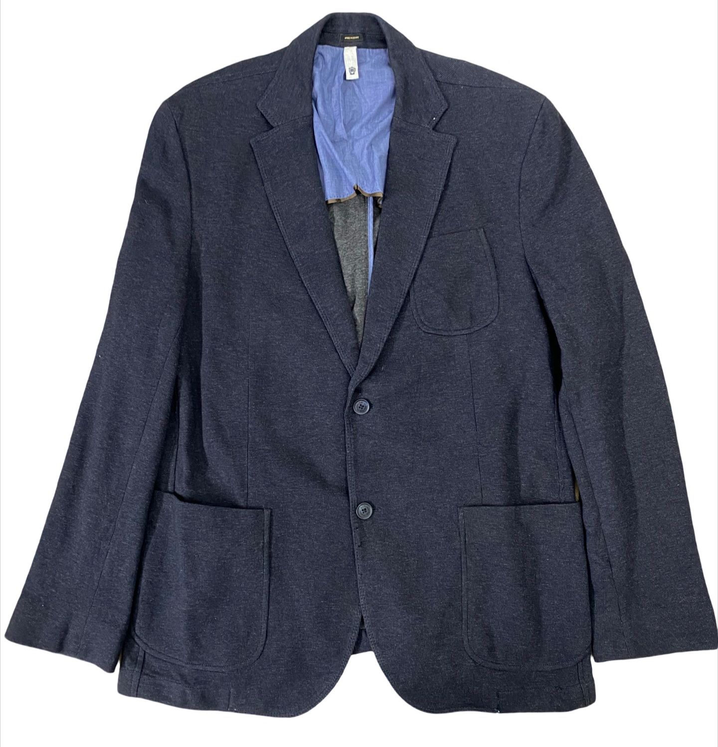 Massimo dutti Navy Blue Textured Blazer [Chest 22”]